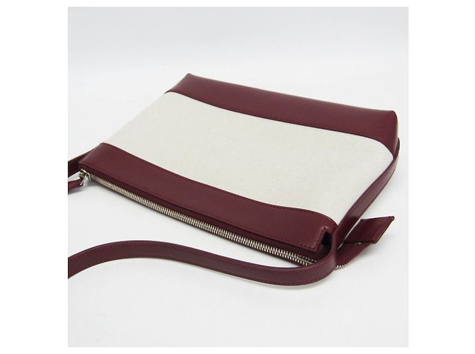 Borsa a tracolla Balenciaga blu navy 639497 Bordò Bianco sporco - vista 5