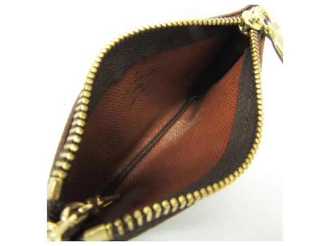 Louis Vuitton Monogram Key Pouch M62650 Brown - view 3