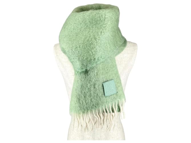 Sciarpa in Mohair e Lana Loewe Verde - vista 2