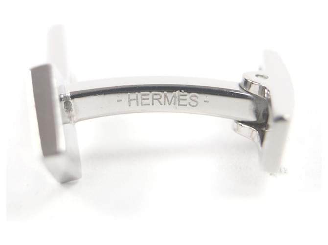 Hermès Gemelli HERMES Cle H Logo Motif Nero Argento - vista 4