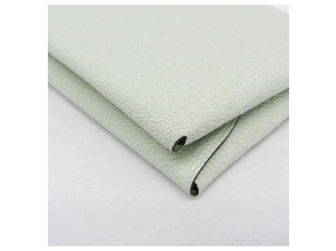 Tarjetero Calvi Duo de cuero de cabra Hermès Verde claro - vista 6