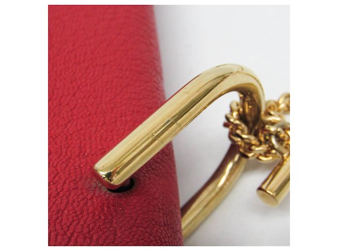 Borsa a spalla in pelle Chloé Drew 3S1031 per donna Rosso - vista 7