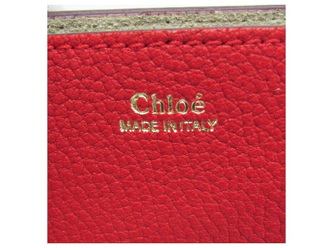 Borsa a spalla in pelle Chloé Drew 3S1031 per donna Rosso - vista 9