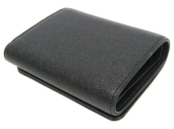 Portafoglio tri-fold da donna Chanel Coco Mark in nero - vista 2