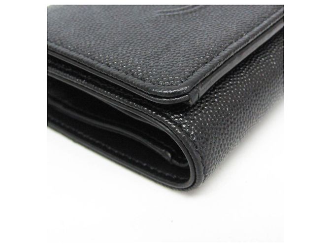 Portafoglio tri-fold da donna Chanel Coco Mark in nero - vista 5