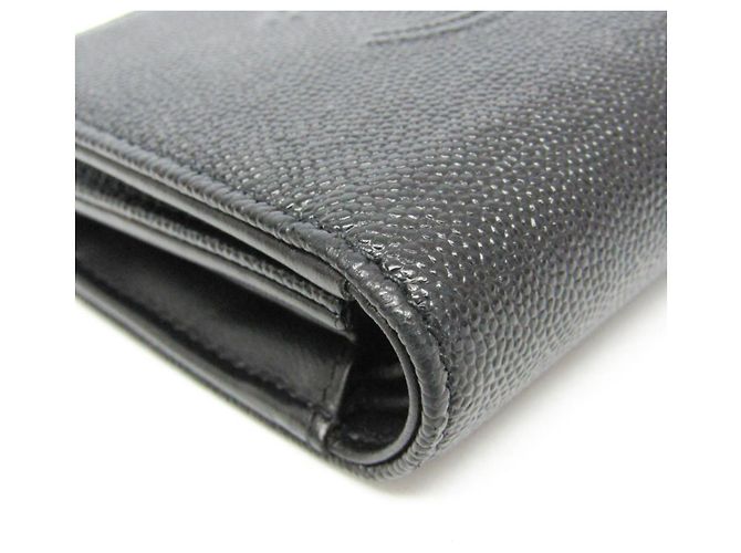 Portafoglio tri-fold da donna Chanel Coco Mark in nero - vista 6