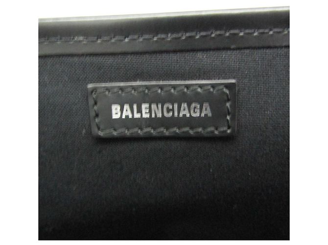 Everyday Balenciaga Navy Cabas S Dot Print Handtasche Schwarz Weiß - Ansicht 16