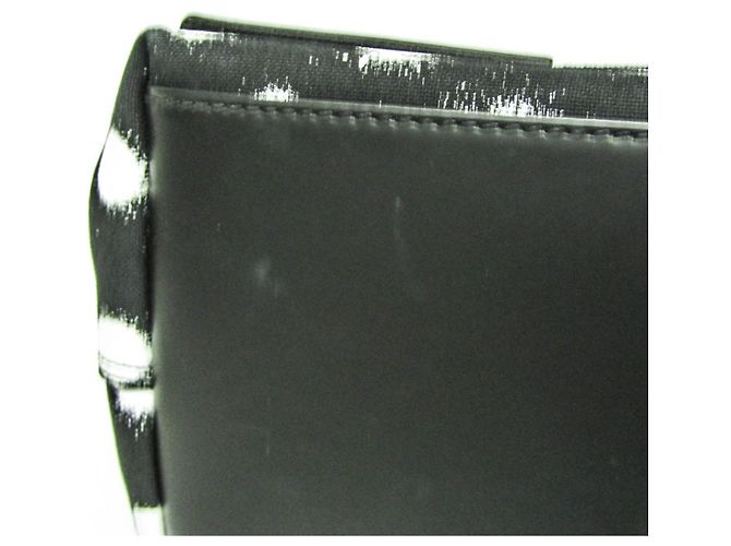 Everyday Balenciaga Navy Cabas S Dot Print Handtasche Schwarz Weiß - Ansicht 7