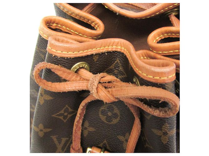 Louis Vuitton Monogram Montsouris MM M51136 Damen Rucksack Braun - Ansicht 11