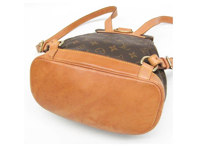 Louis Vuitton Monogram Montsouris MM M51136 Damen Rucksack Braun - Ansicht 4