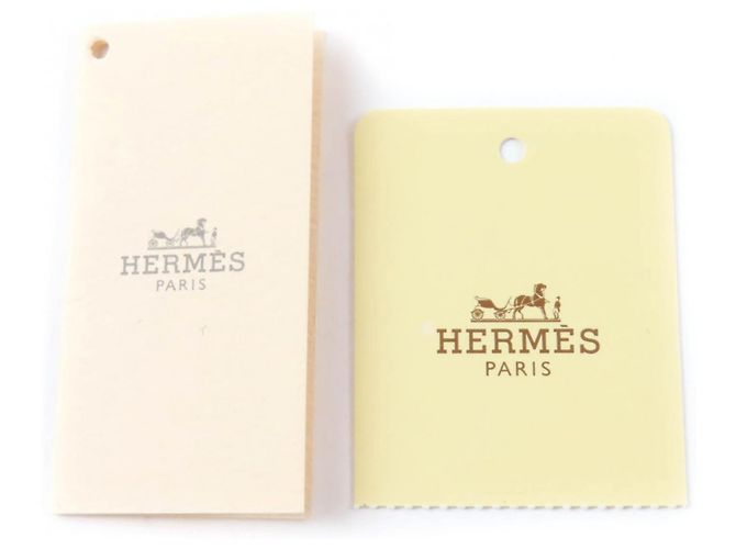 Stola reversibile in cashmere 100% Hermès Arancione - vista 10