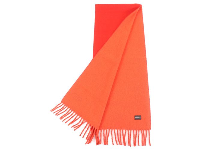 Stola reversibile in cashmere 100% Hermès Arancione - vista 3