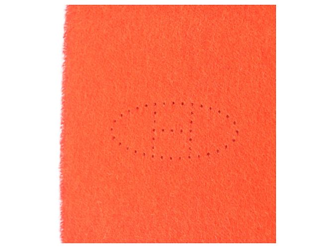 Stola reversibile in cashmere 100% Hermès Arancione - vista 7