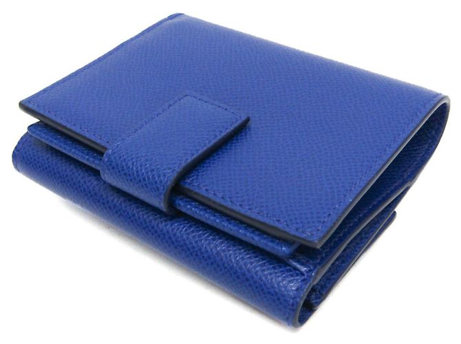Cartera de cuero azul Vara de Salvatore Ferragamo - vista 6