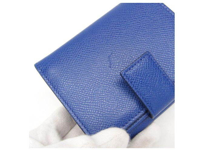 Cartera de cuero azul Vara de Salvatore Ferragamo - vista 8