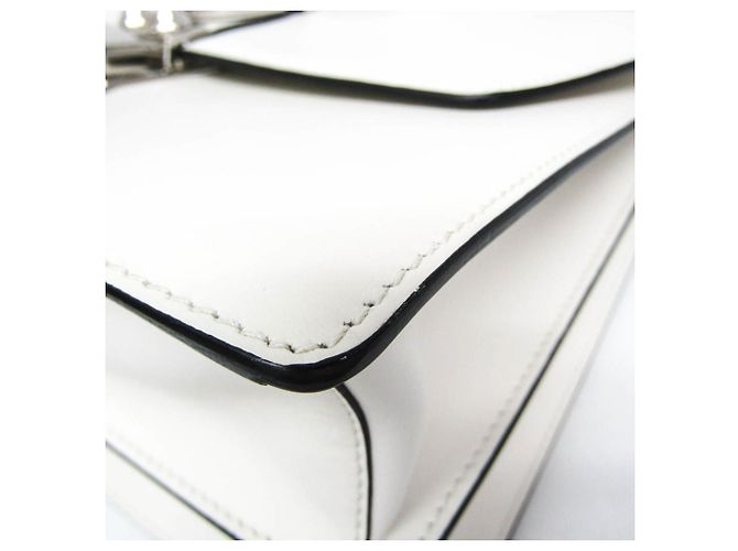 Borsa in pelle da donna Prada Electra Studs 1BD120 Bianco - vista 5