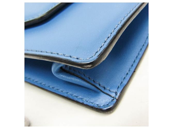 Borsa a Spalla in Pelle Prada Electra Studs Blu - vista 5