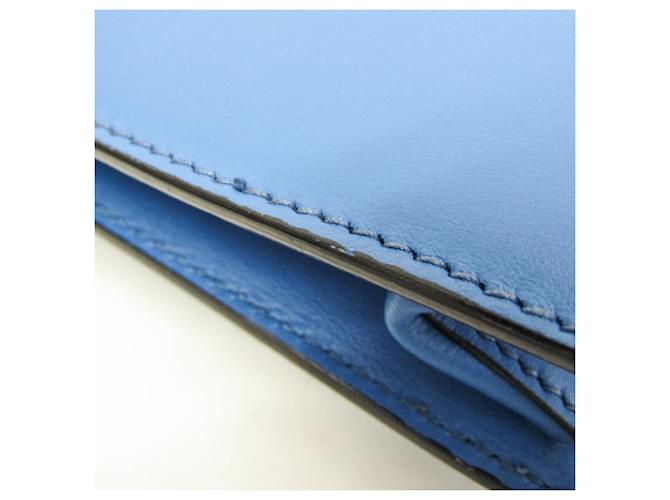 Borsa a Spalla in Pelle Prada Electra Studs Blu - vista 6