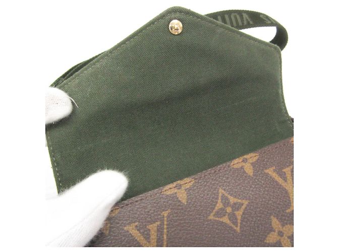 Borsa a Spalla Monogram Multi Pochette Felicie di Louis Vuitton Nero Cachi - vista 11