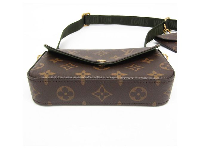 Borsa a Spalla Monogram Multi Pochette Felicie di Louis Vuitton Nero Cachi - vista 7