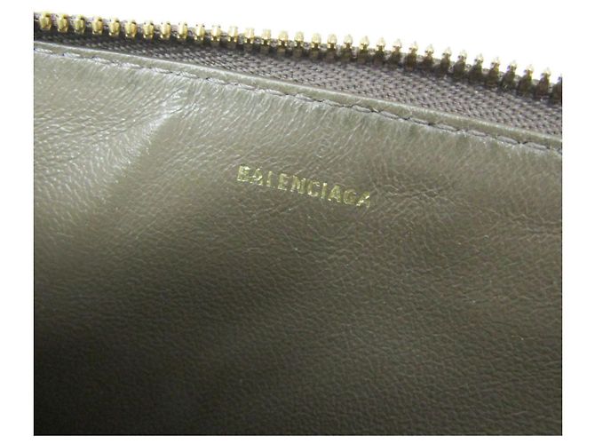 Monedero en forma de sobre Balenciaga Beige - vista 13
