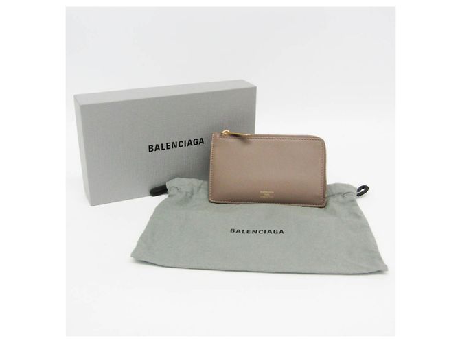 Monedero en forma de sobre Balenciaga Beige - vista 2