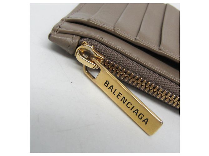 Monedero en forma de sobre Balenciaga Beige - vista 9