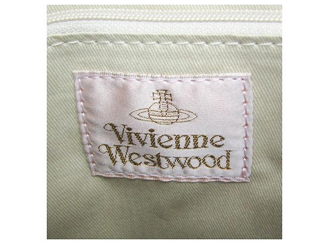 Borsa Boston Small Orb Stripe di Vivienne Westwood Marrone Verde - vista 16