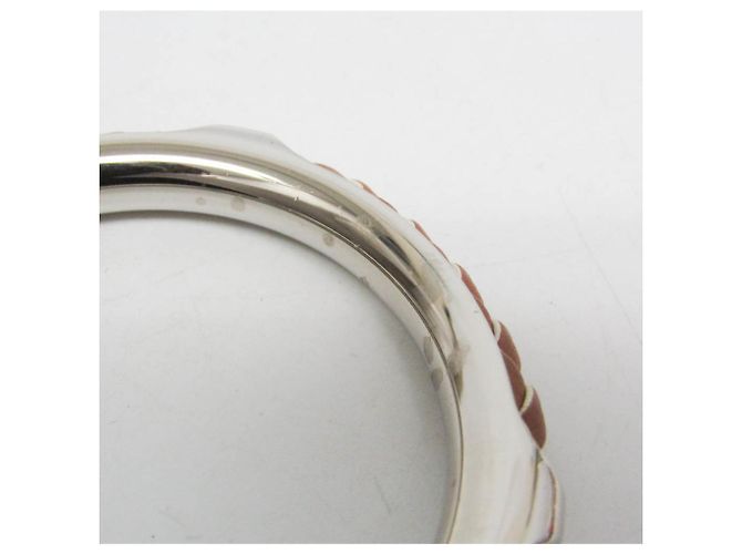 Hermès Collana Pendente Tresse Grand Kyoto Hermes Loop Marrone Bianco - vista 9