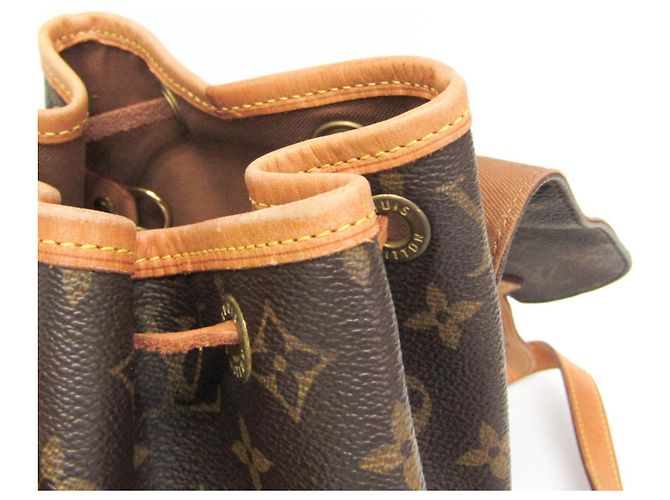Zaino Montsouris MM M51136 Monogramma Louis Vuitton per donne Marrone - vista 10