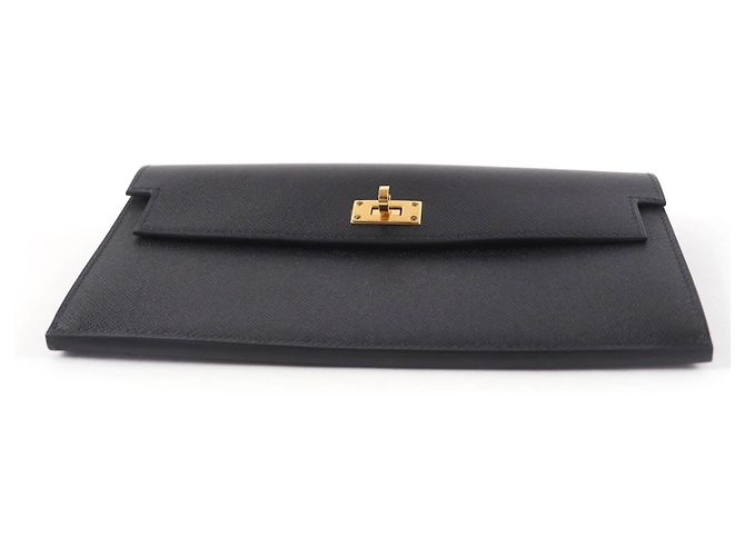Cartera Larga Kelly de Hermès Negro - vista 4