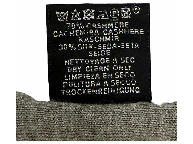Sciarpa reversibile in cashmere e seta Allertour di Hermès Marrone Bordò - vista 10