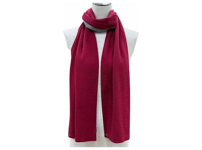 Sciarpa reversibile in cashmere e seta Allertour di Hermès Marrone Bordò - vista 4