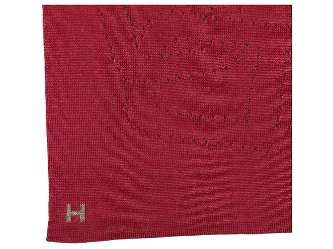 Sciarpa reversibile in cashmere e seta Allertour di Hermès Marrone Bordò - vista 7