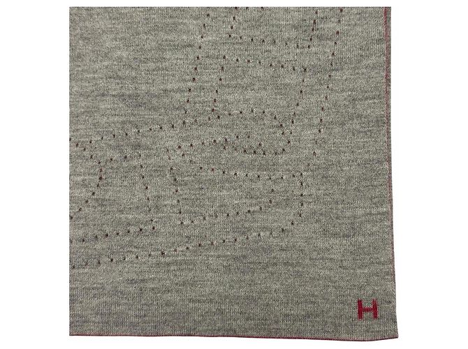 Sciarpa reversibile in cashmere e seta Allertour di Hermès Marrone Bordò - vista 8