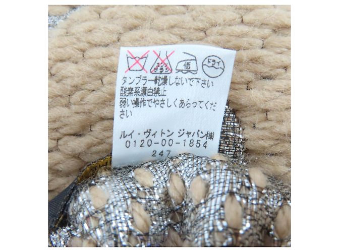 Sciarpa Logomania Shine Louis Vuitton Beige - vista 7