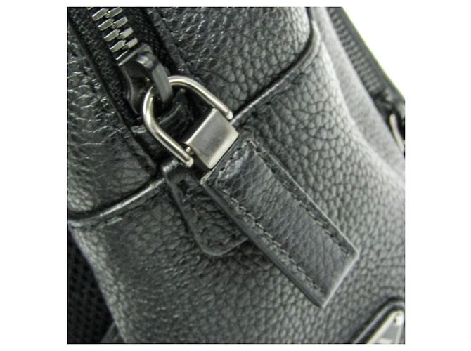 Prada TORO 2VZ011 Leder Rucksack Schwarz - Ansicht 12