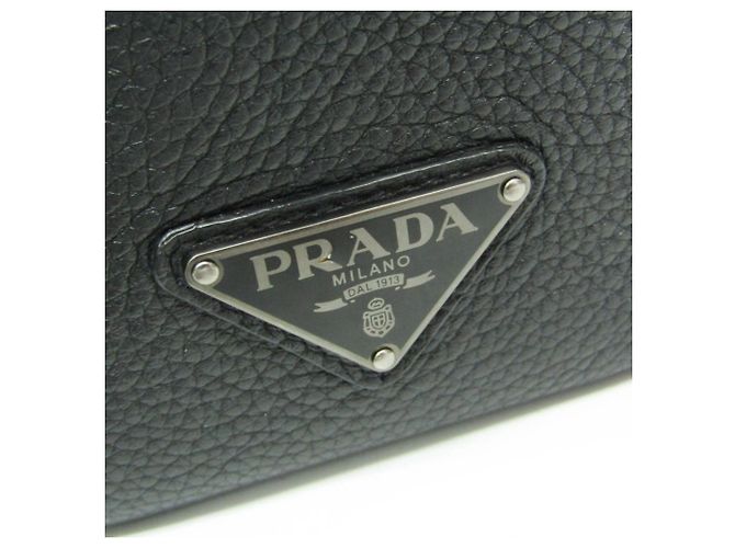 Prada TORO 2VZ011 Leder Rucksack Schwarz - Ansicht 16
