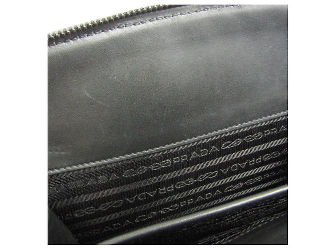 Prada TORO 2VZ011 Leder Rucksack Schwarz - Ansicht 17