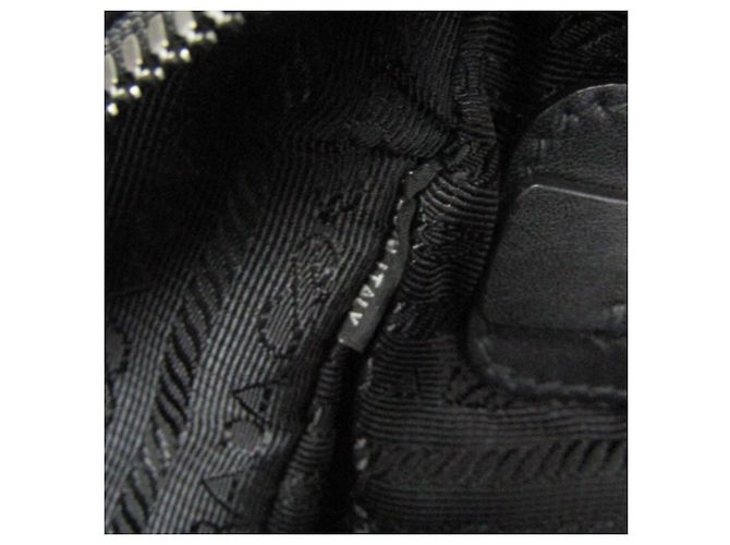 Prada TORO 2VZ011 Leder Rucksack Schwarz - Ansicht 19