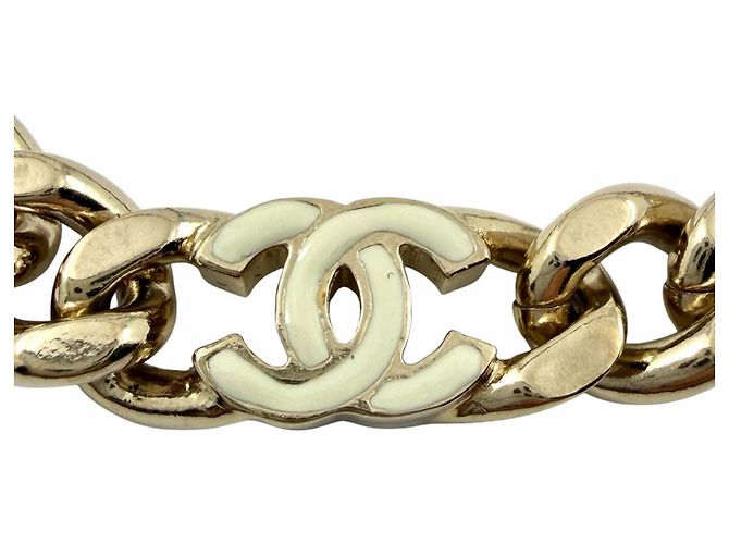 Bracciale a Catena Coco Mark B22S AB8299 di Chanel Bianco - vista 3