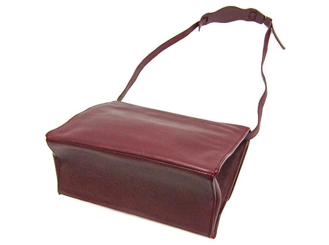Borsa a spalla in pelle da donna Balenciaga in vino Bordò - vista 2