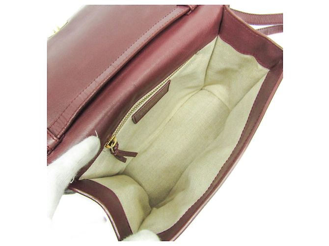 Borsa a spalla in pelle da donna Balenciaga in vino Bordò - vista 3