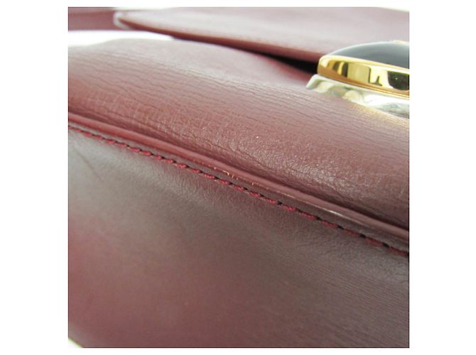 Borsa a spalla in pelle da donna Balenciaga in vino Bordò - vista 7