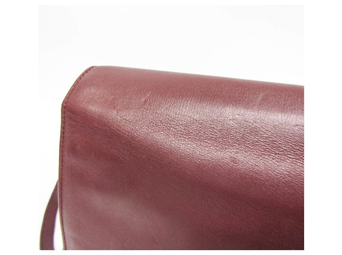 Borsa a spalla in pelle da donna Balenciaga in vino Bordò - vista 8
