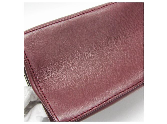 Borsa a spalla in pelle da donna Balenciaga in vino Bordò - vista 9