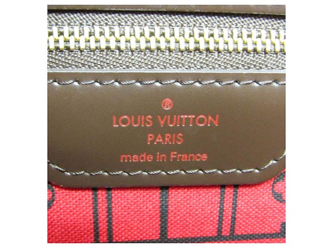 Borsa tote Neverfull MM Damier di Louis Vuitton Damier ebene - vista 10