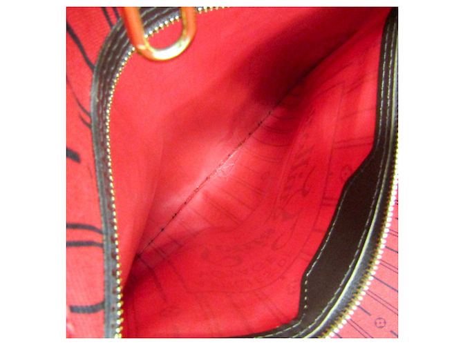 Borsa tote Neverfull MM Damier di Louis Vuitton Damier ebene - vista 9