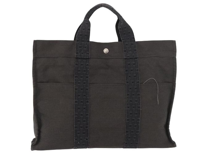 Hermès Fourre-tout Herline aus Canvas Braun - Ansicht 2