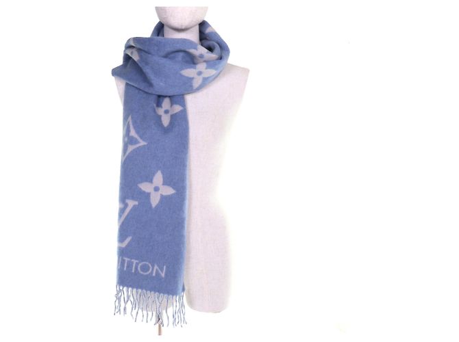 Sciarpa in cashmere Reykjavik Louis Vuitton Blu - vista 6